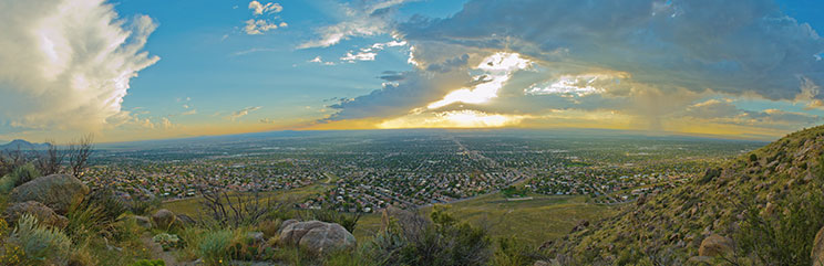 panoramic view of Albuquerque