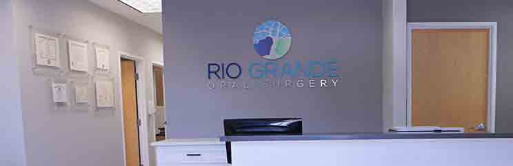reception desk at Rio Grande Oral Surgery